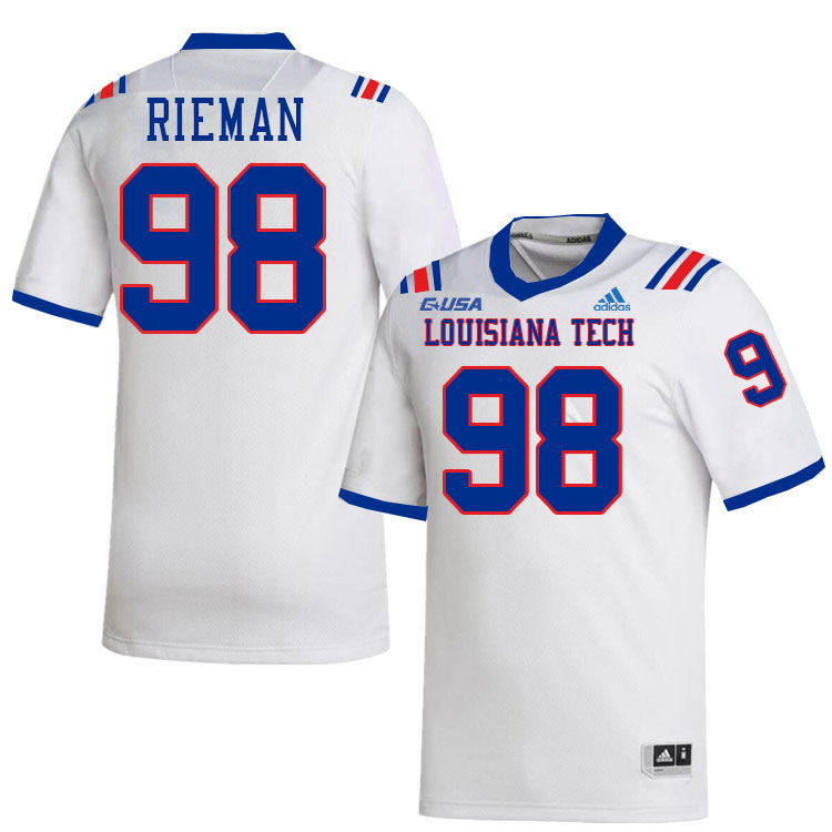 Donovan Rieman Louisiana Tech Jersey,LA Tech Bulldogs Football Jerseys,Uniforms,Gears-White
